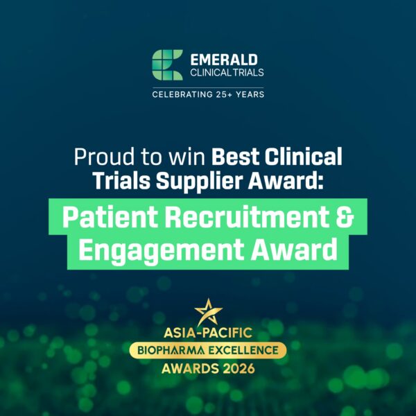 Emerald Clinical Trials Honored with 2026 Asia Pacific Biopharma Excellence Award for Outstanding Patient Recruitment & Engagement